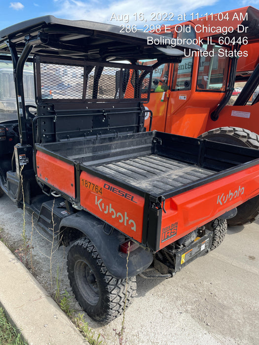 2022 Kubota RTV-X1140W-H Plastic Canopy, Windshield Acrylic Clear, LED Strobe Light, Wire Harness Kit, Back up Alarm
