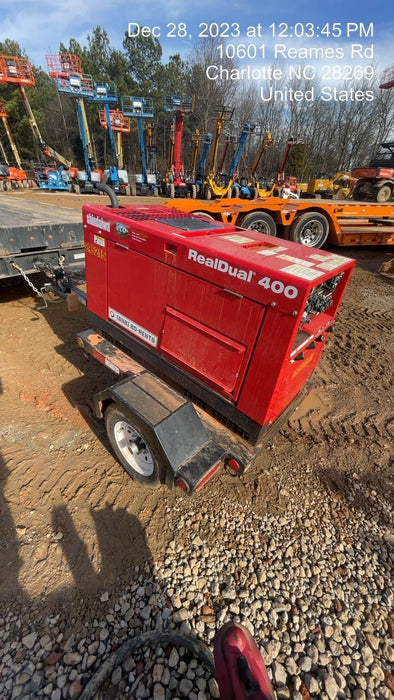 2023 Shindaiwa DGW400MDL Kubota D902 Engine, 23 HP, Dual Op Welder, Wire, Arc, Droop Stick, Tig, and CC Stick Functionality, Simulphase, 3 Phase and 1 Phase Gen Output, Single Axle NB Trlr, Slr Trckl Chrg 12V 12W, Fire Ext