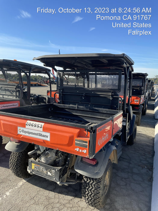 2022 Kubota RTV-X1140W-H Plastic Canopy, Windshield Acrylic Clear, LED Strobe Light, Wire Harness Kit, Back up Alarm