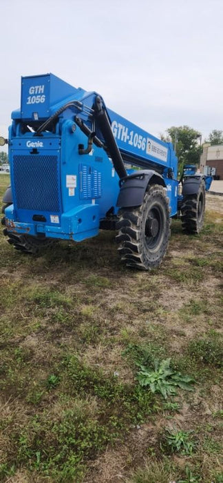 2019 Genie GTH-1056 Canopy, Solid RT Tires, LED Work Lights, Beacon 60" QA Carriage, 60" Forks