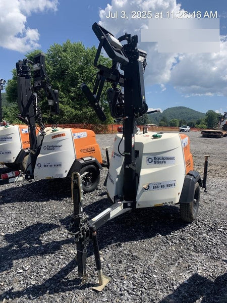 2023 Generac MLT2 Diesel, Flex Switch 120V Input, Powerzone Controller, 
(4) 320W LED Lights, 4kW Generator, 39.9 Gal Fuel Tank, 2" Ball, T3