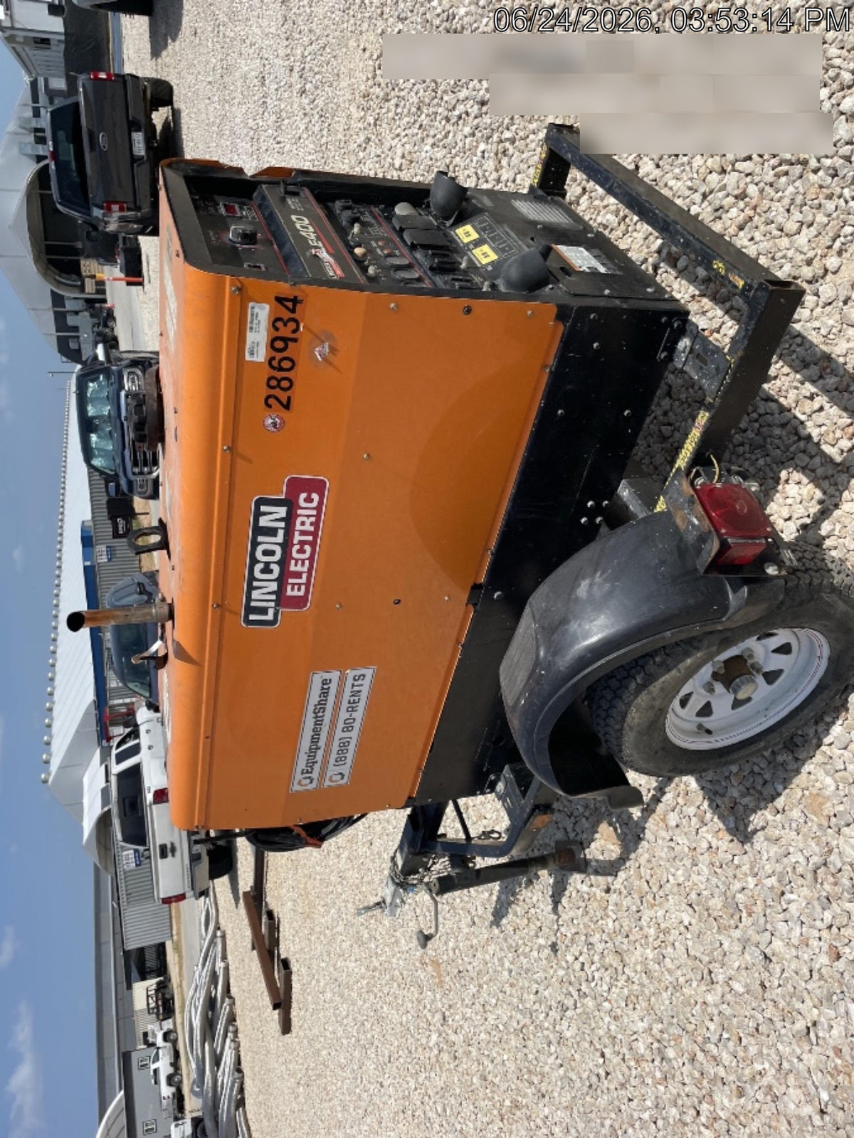 2022 Lincoln Electric LE400 Kubota V1505, Trlr, Cable Rack, Light Kit, ES Decals, T3