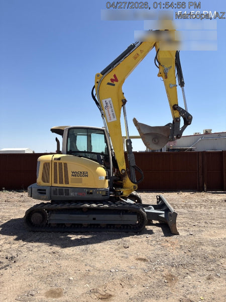 Wacker Neuson ET90 ET90 18K Excavator, Track, Cab, Bucket