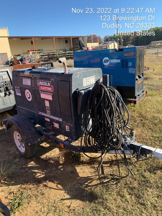 2021 Lincoln Electric Dual Maverick 200/200X Ready Pak 3, Includes Trailer, Cable Rack, Fender Light Kit