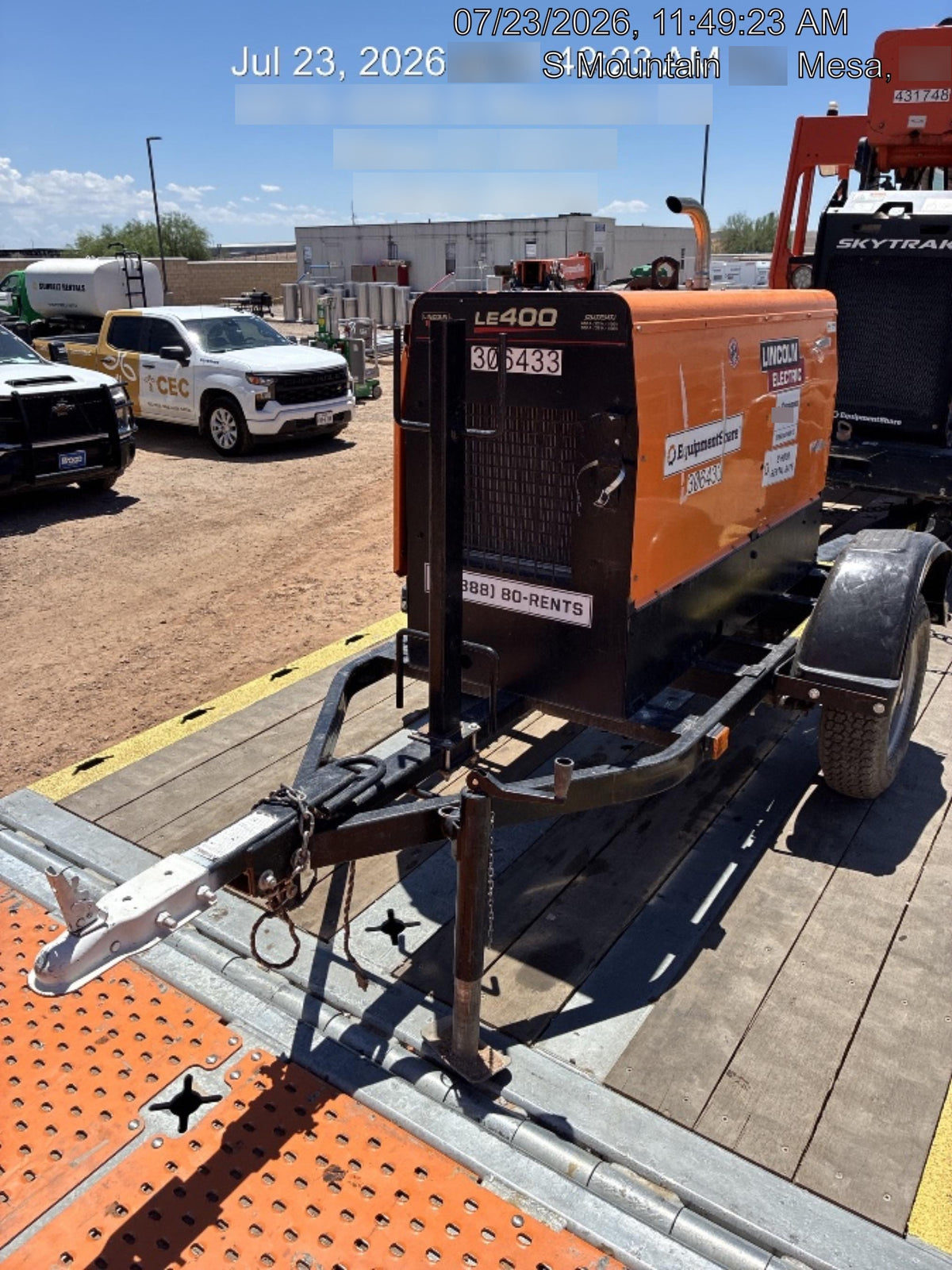 2023 Lincoln Electric LE400 Kubota V1505, Trlr, Cable Rack, Light Kit, ES Decals, T3