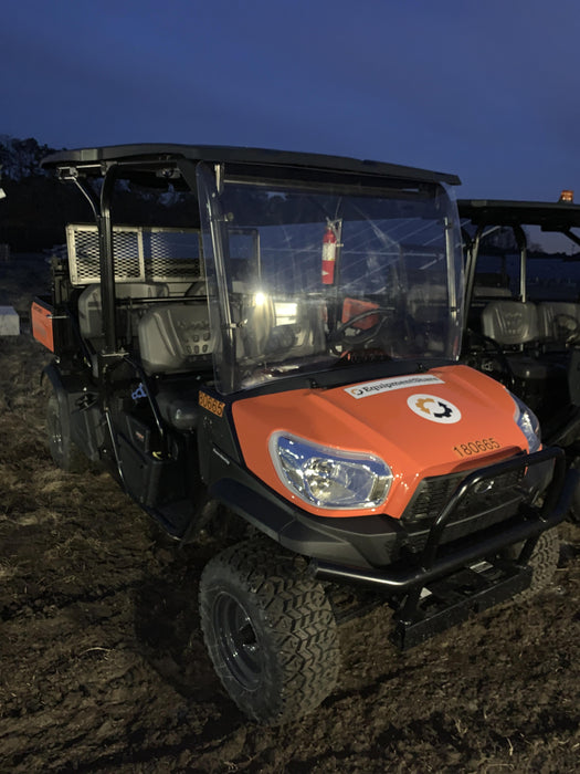 2021 Kubota RTV-X1140W-H Plastic Canopy, Windshield Acrylic Clear, LED Strobe Light, Wire Harness Kit, Back up Alarm
