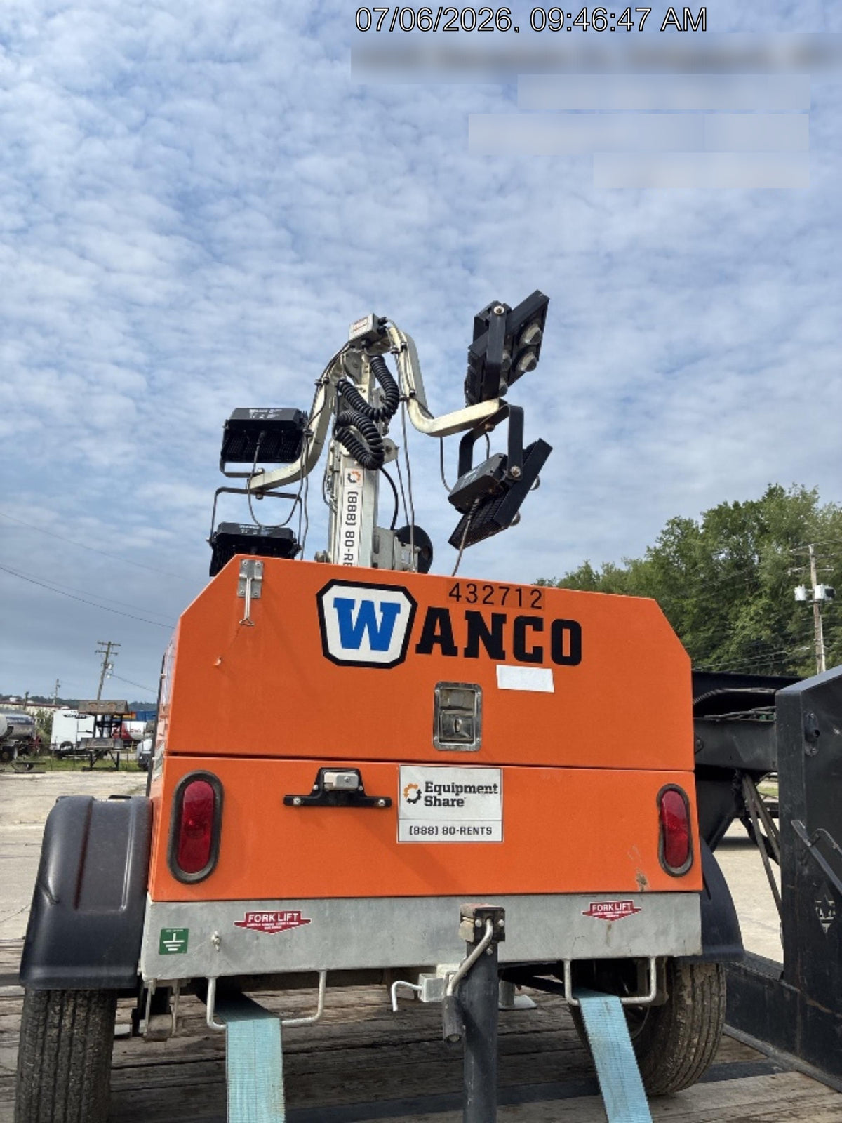 2024 Wanco WLTT-4MM4K Diesel, Deep Sea Controller, Shore Power Plug, Auto Start, (4) 350W LED Floodlights, 4kW Generator, 60 Gal Fuel Tank, 2" Ball, T3