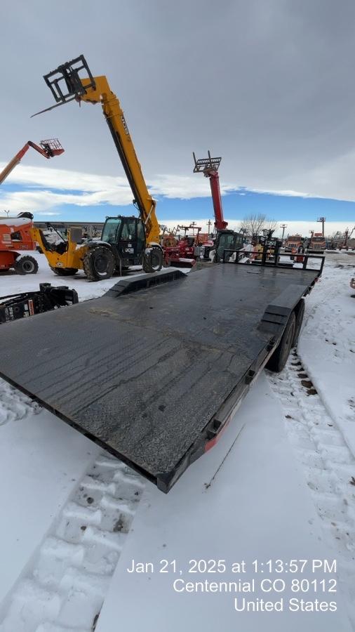 2025 TEXAS PRIDE TRAILERS 21' Lowboy Gravity Tilt Bed 14K Bumper Pull Trailer