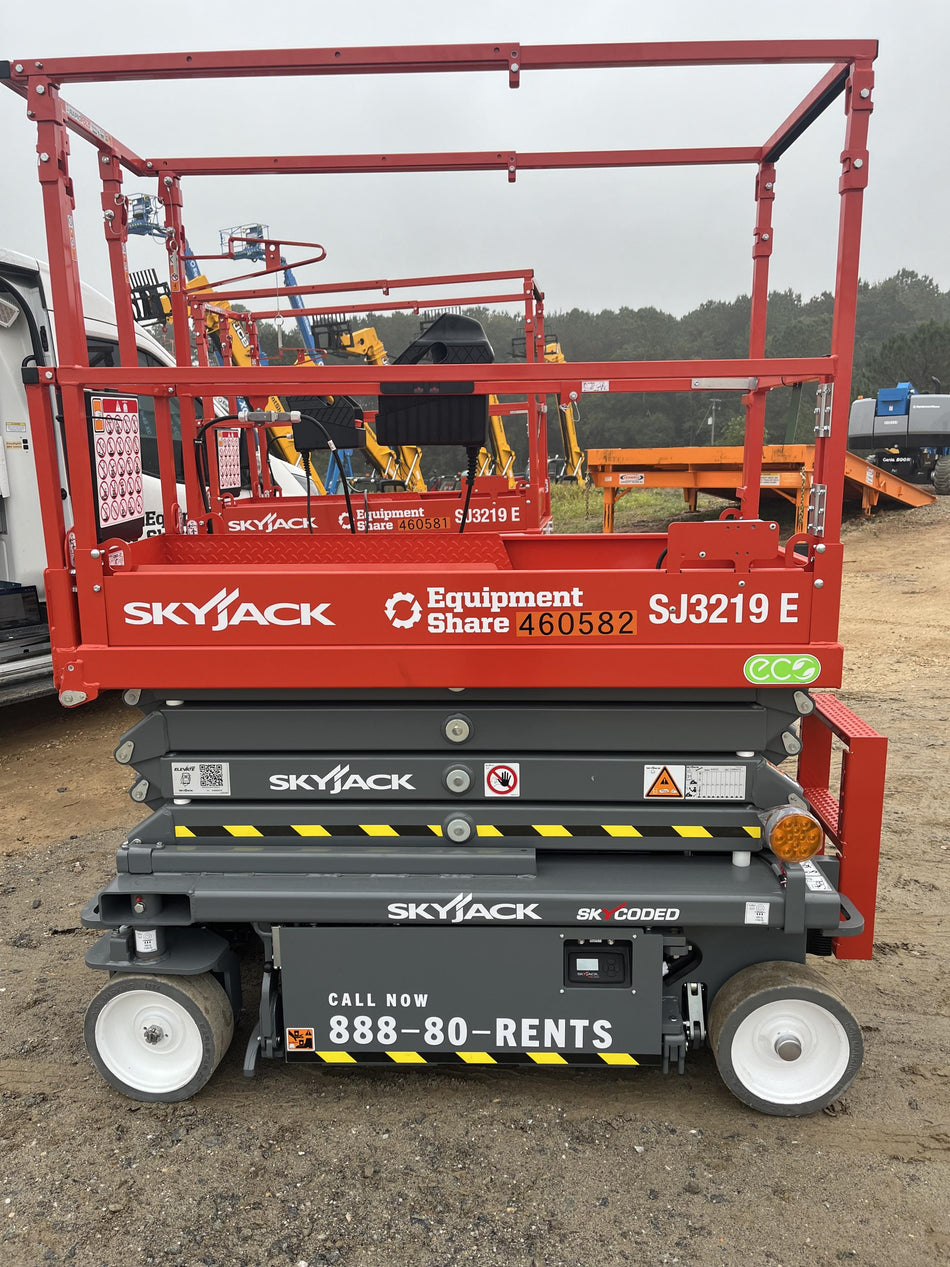 2024 Skyjack SJ3219 Electric Drive, Sld NM Tires, DBcns, RFRails, Power to Platform, T3 + Access Control