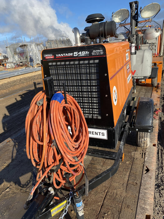 2021 Lincoln Electric Vantage 549X Ready Pak 3, ORANGE (includes trailer, cable rack, fender light kit)