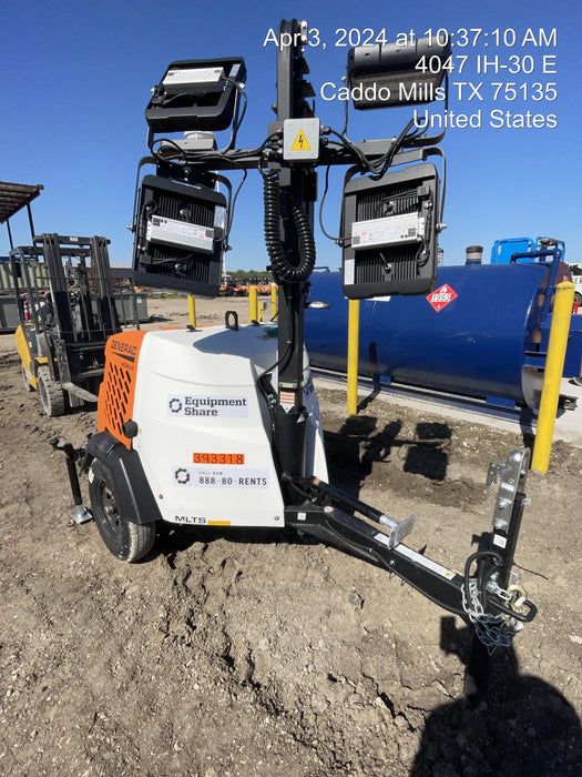 2024 Generac MLT2 Diesel, Flex Switch 120V Input, Powerzone Controller, 
(4) 320W LED Lights, 4kW Generator, 39.9 Gal Fuel Tank, 2" Ball, T3