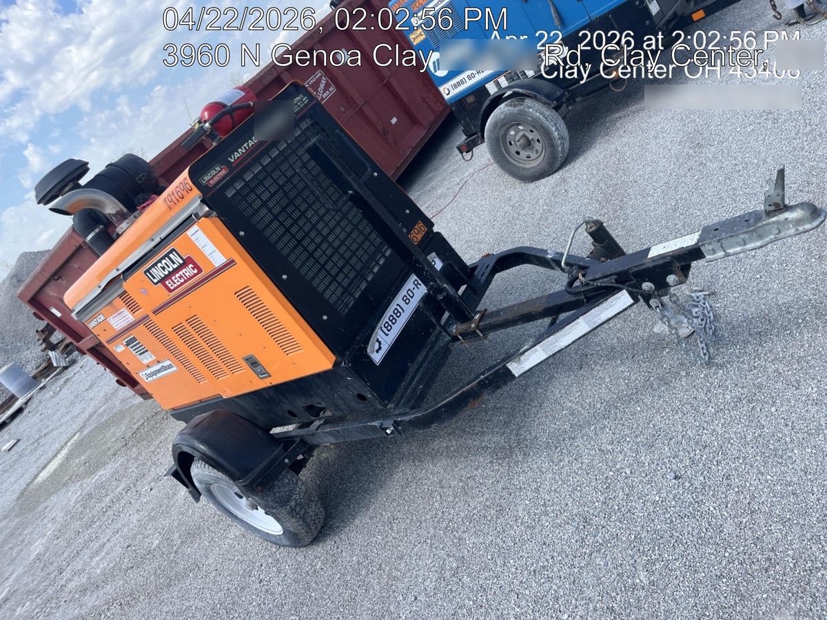 2021 Lincoln Electric Vantage 549X Ready Pak 3, ORANGE (includes trailer, cable rack, fender light kit)