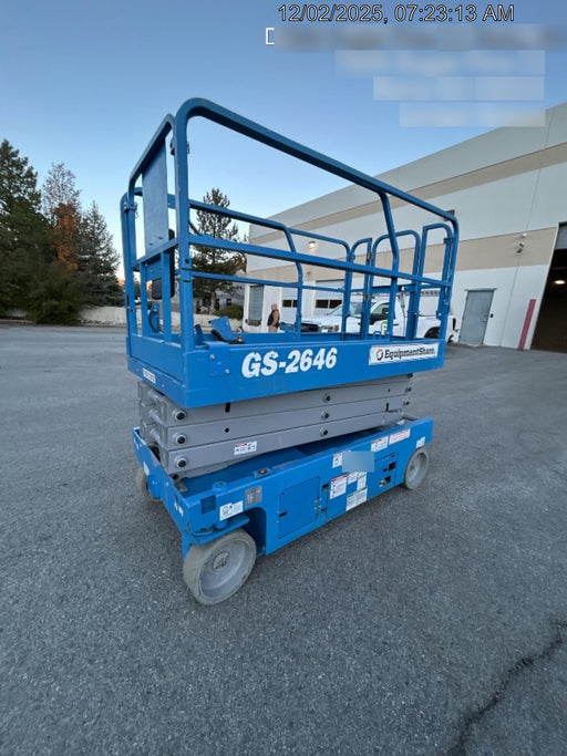 2019 Genie GS-2646 folding rails with full height swing gate