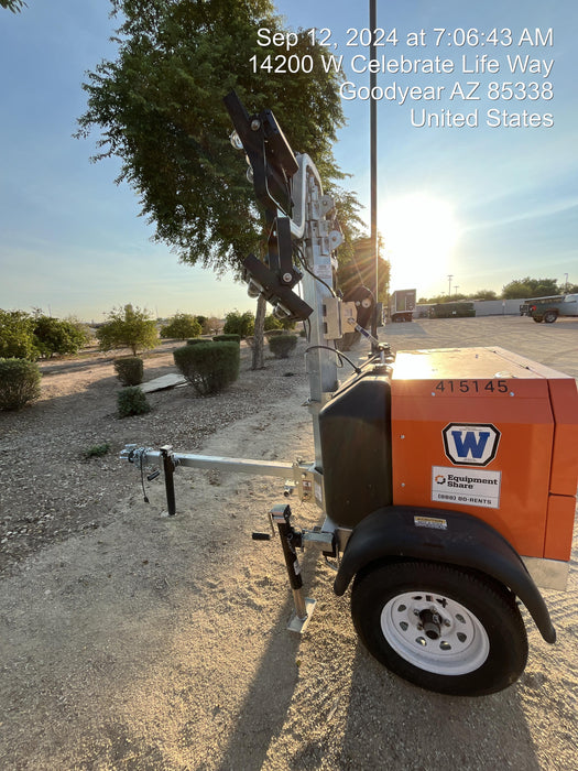 2024 Wanco WLTT-4MM4K Diesel, Deep Sea Controller, Shore Power Plug, Auto Start, (4) 350W LED Floodlights, 4kW Generator, 60 Gal Fuel Tank, 2" Ball, T3