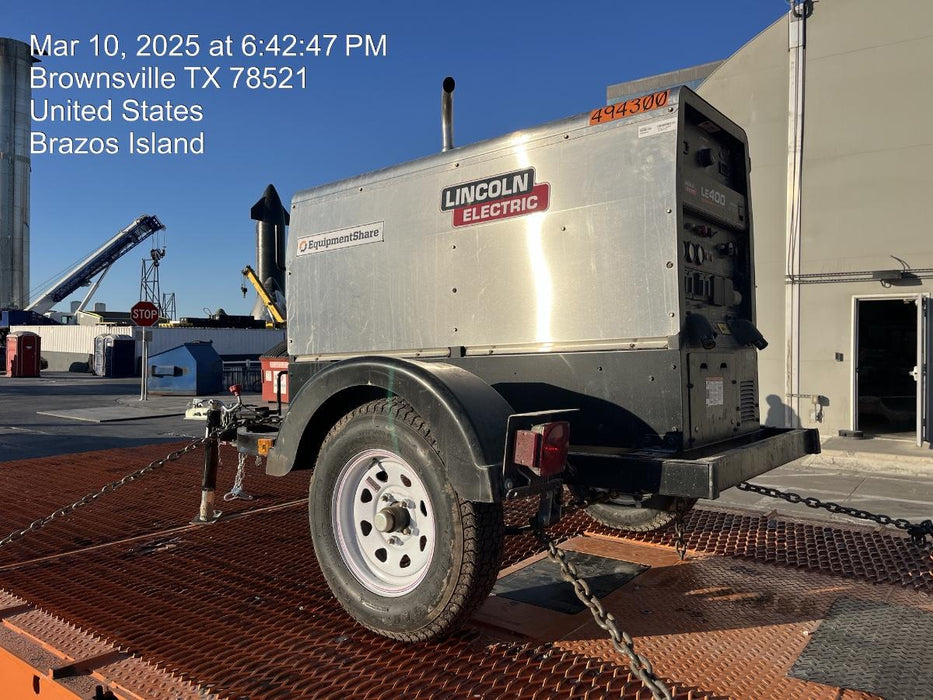 2025 Lincoln Electric LE400 Diesel, Kubota V1505, 22 HP, Trlr, Cable Rack, Light Kit, ES Decals, T3