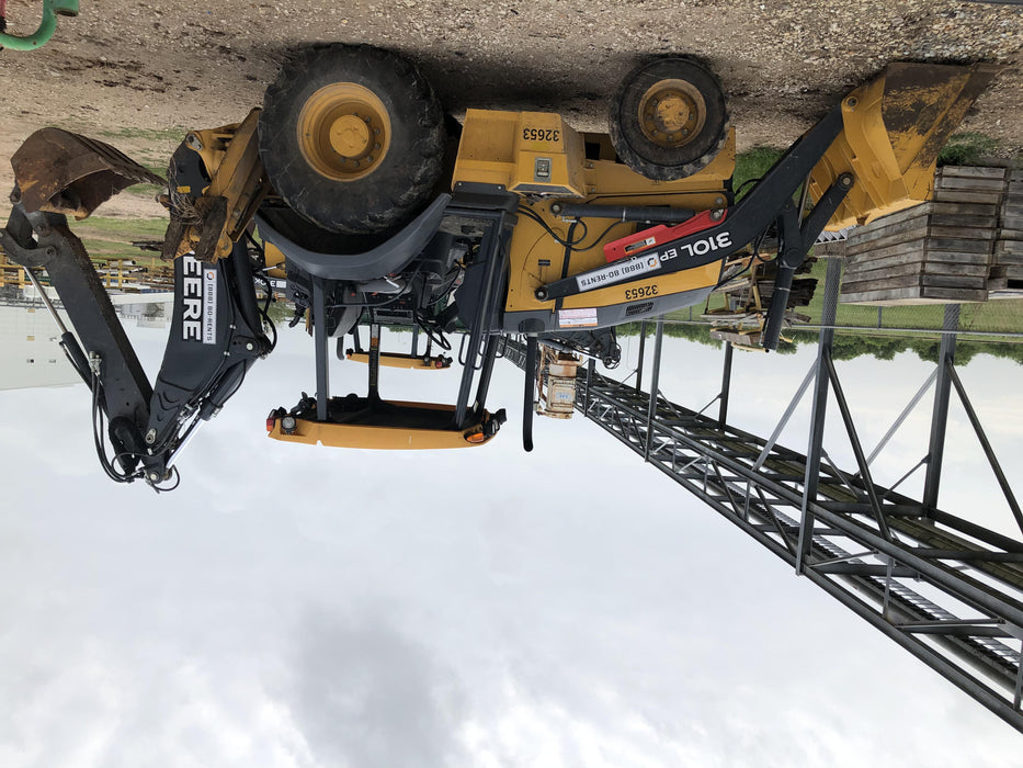 2019 John Deere 310LEP - Extendable Stick 4WD, Canopy, Extendable dipper, ISO Controls, Rear Auxiliary Hydraulics, Manual QC, Buckets: 12”, 18”, and 24”, 5 Year/5,000 Hr Extended Powertrain and Hydraulics Warranty