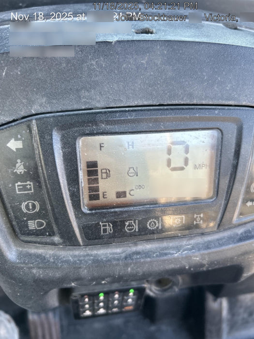 Kubota RTV-X1140W-H 4wd Utility Cart, LED Strobe, Windshield Tempered Glass, Pastic Canopy, Wire Harness Kit, Backup Alarm