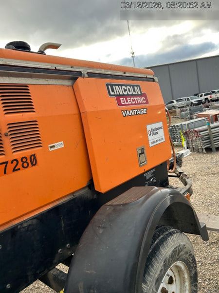 2021 Lincoln Electric Vantage 322 Vantage 322 Ready Pak 3 w/ Decals, ORANGE (includes trailer, cable rack, fender light kit) NO Telematics