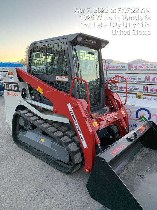 2022 Takeuchi TL8R2-CR 74hp Kubota Diesel, Cab/Heat/Air, Rubber Tracks, Hydraulic QC