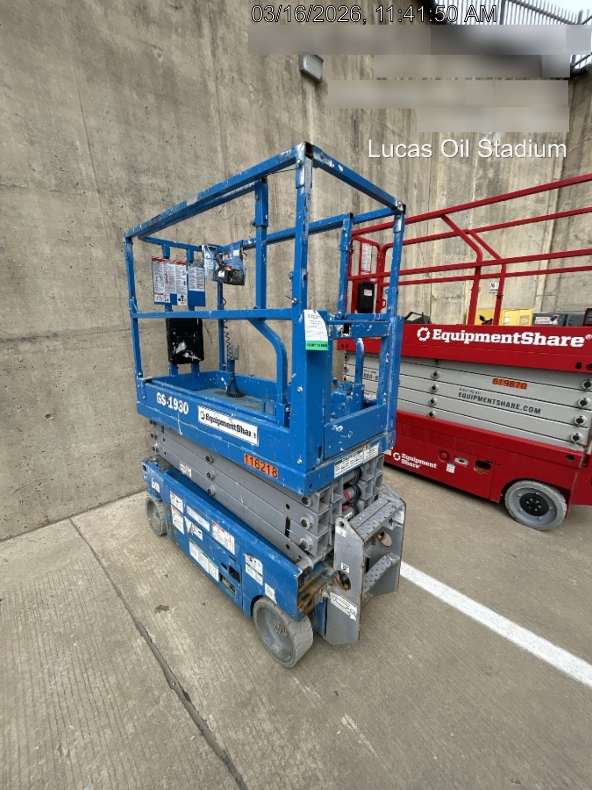 2020 Genie GS-1930 Solid Non Marking Tires, Beacon, Folding rails with half height swing gate