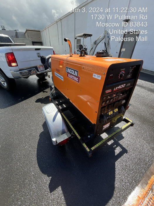 2022 Lincoln Electric LE400 Kubota V1505, Trlr, Cable Rack, Light Kit, ES Decals, T3