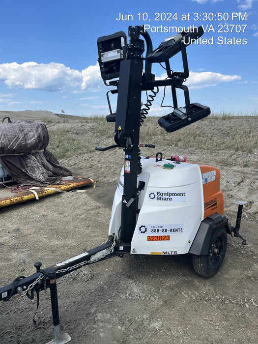 2023 Generac MLT2 Diesel, Flex Switch 120V Input, Powerzone Controller, (4) 320W LED Lights, 4kW Generator, 39.9 Gal Fuel Tank, 2" Ball, T3