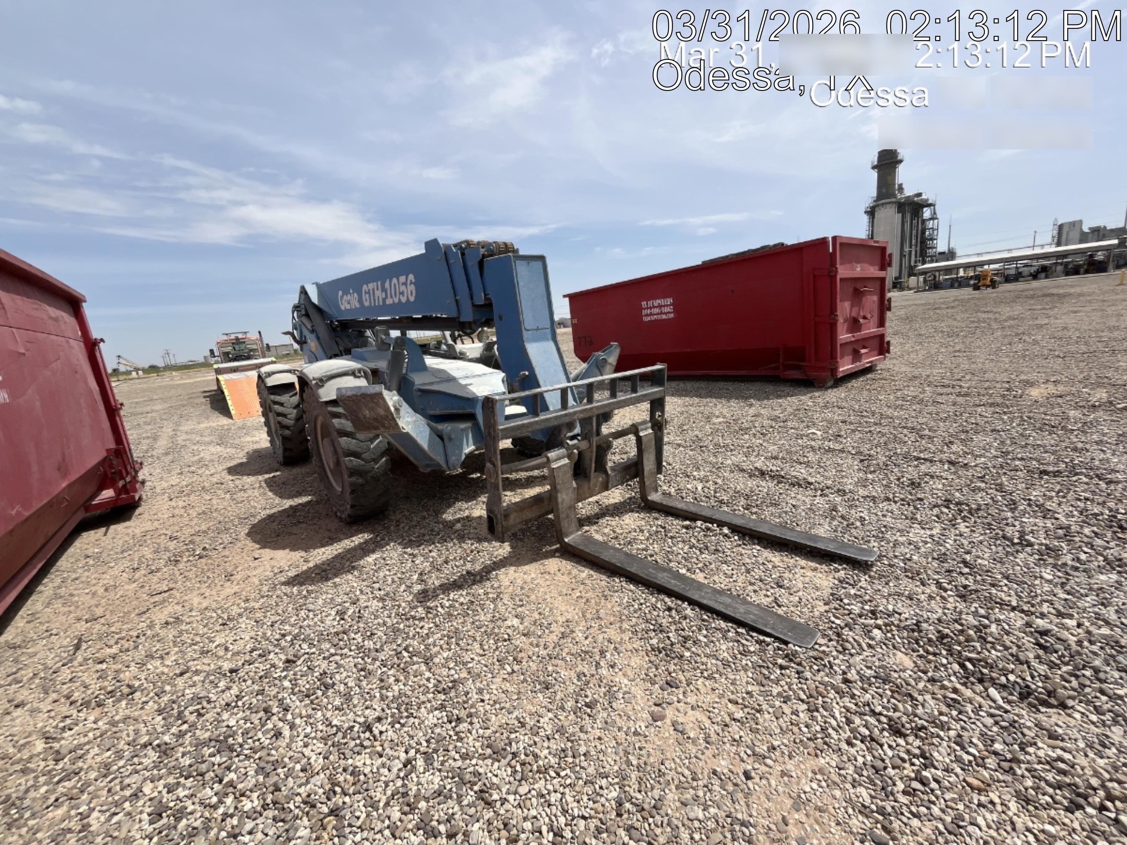 2017 Genie GTH-1056 Genie GTH1056, Solid Tires, 60" carriage, Light Kit, Open ROPS