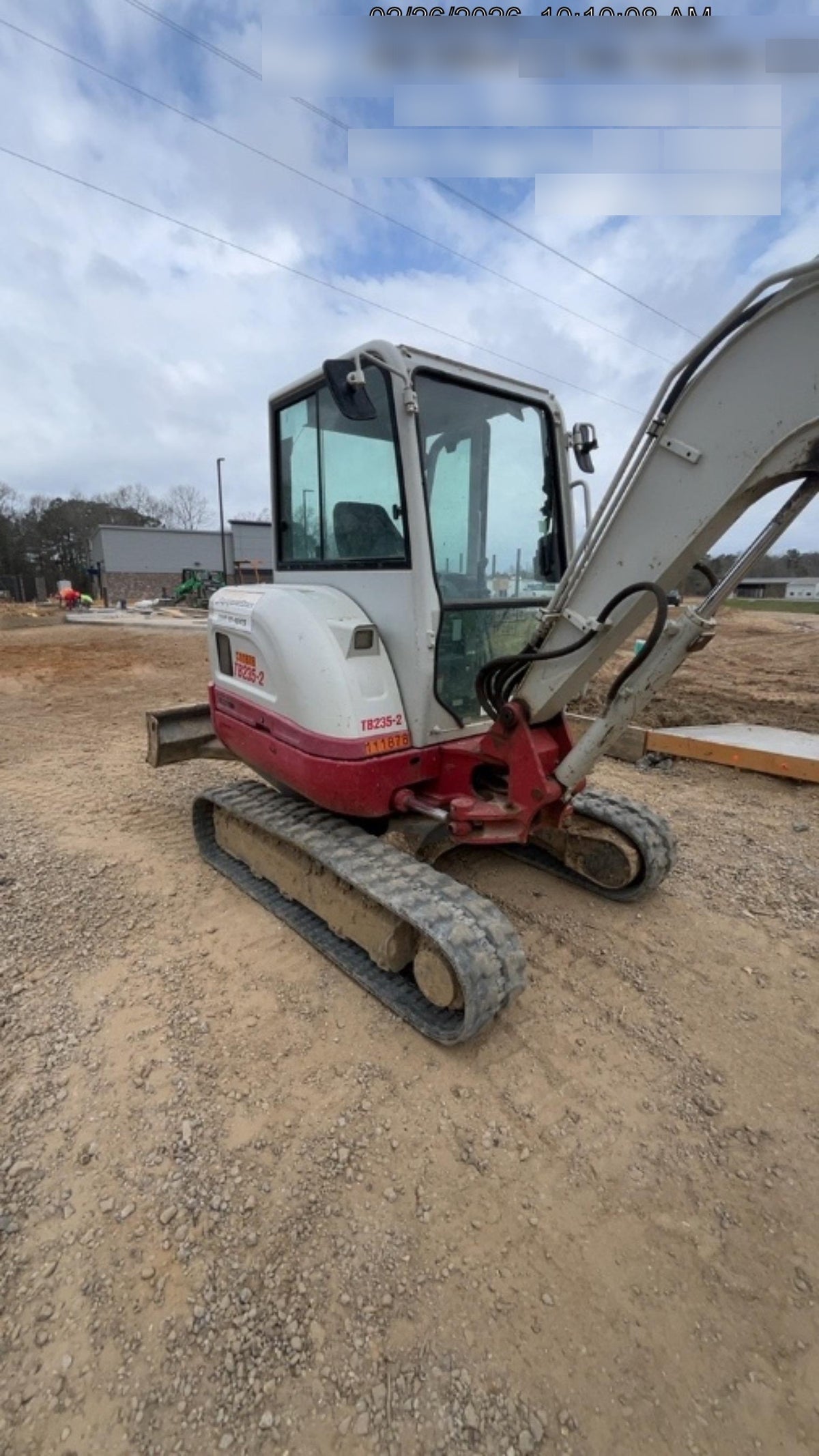 2020 Takeuchi TB-235-2CR Cab/Heat/Air, Rubber Tracks, Manual TAG QC