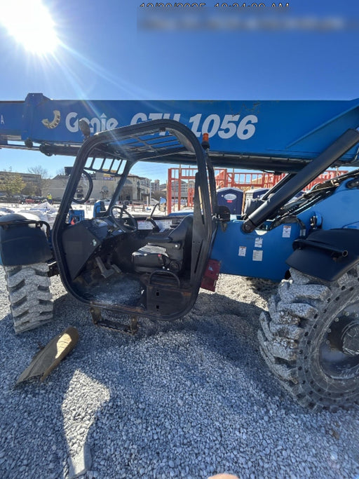 2018 Genie GTH-1056 Genie GTH-1056 w/Open ROPS, Solid Tires, Work Light/Beacon, 60" Carriage and Forks