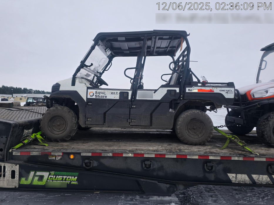 2018 Kawasaki MULE PRO-DX Kawasaki Mule 4x4 Diesel UTV w/Hard Top, Windshield, Beacon, Backup Alarm, ES Keypad/Hardware Installed