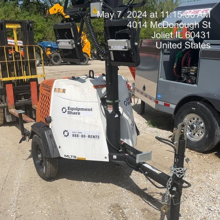 2024 Generac MLT2 Diesel, Flex Switch 120V Input, Powerzone Controller, 
(4) 320W LED Lights, 4kW Generator, 39.9 Gal Fuel Tank, 2" Ball, T3