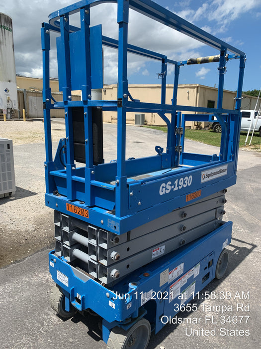 2020 Genie GS-1930 Solid Non Marking Tires, Beacon, Folding rails with half height swing gate
