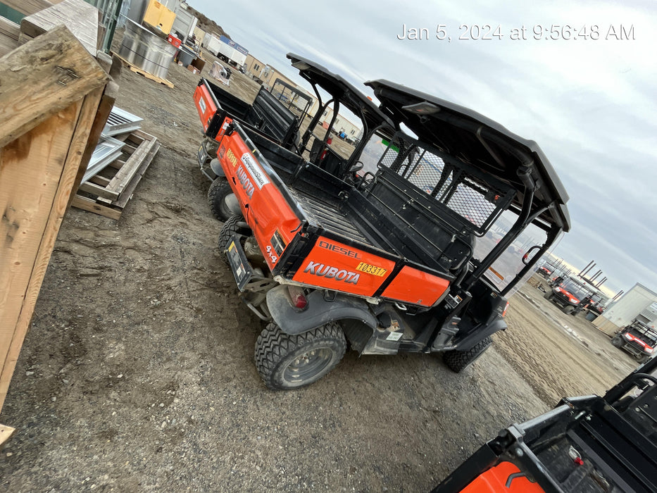 2020 Kubota RTV-X1140W-H 4WD utility cart -LED strobe -Windshield tempered glass -Plastic canopy -Wire harness kit -Backup alarm