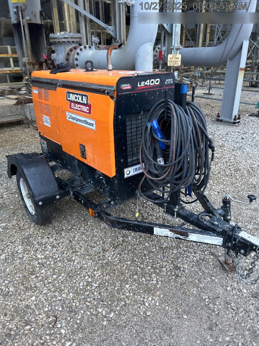 2023 Lincoln Electric LE400 Kubota V1505, Trlr, Cable Rack, Light Kit, ES Decals, T3