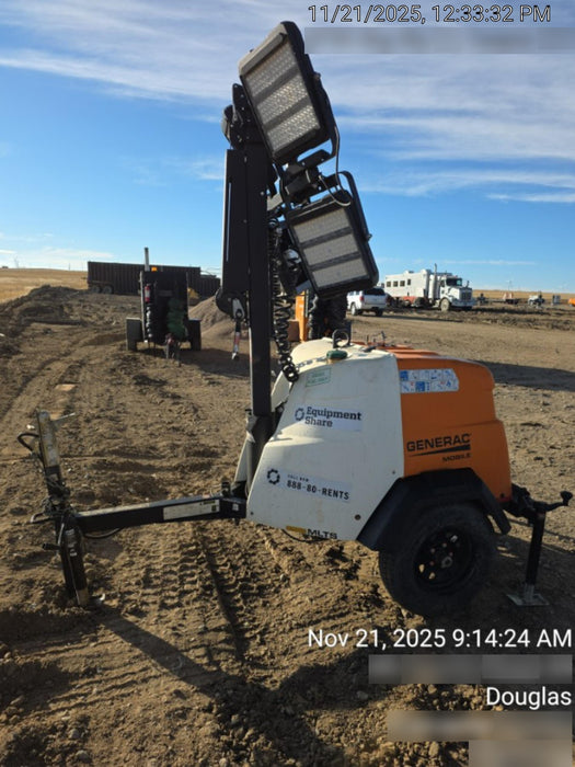 2023 Generac MLT2 Diesel, Flex Switch 120V Input, Powerzone Controller, (4) 320W LED Lights, 4kW Generator, 39.9 Gal Fuel Tank, 2" Ball, T3