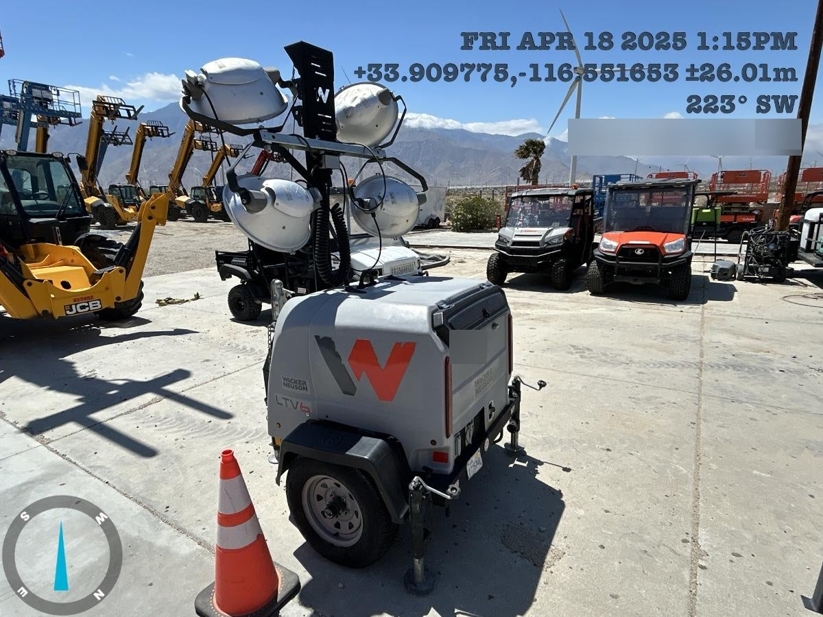 2019 Wacker Neuson LTV6L-MH Wacker Neuson LTV6L Mobile Light Tower w/Fuel Level Sensor Installed