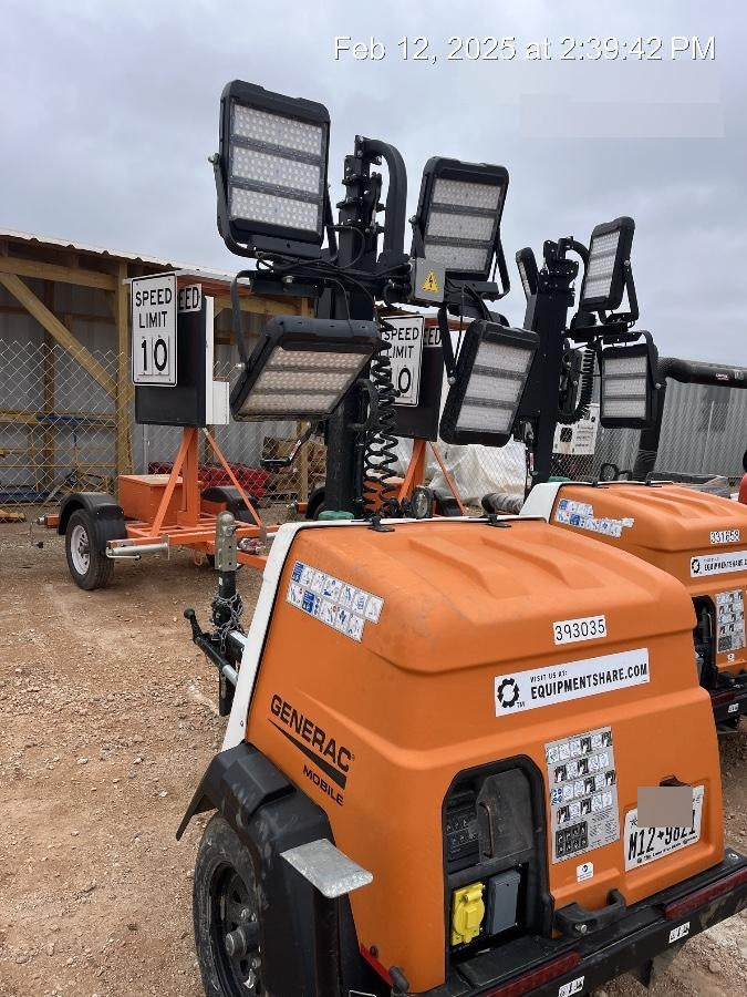 2024 Generac MLT2 Diesel, Flex Switch 120V Input, Powerzone Controller, 
(4) 320W LED Lights, 4kW Generator, 39.9 Gal Fuel Tank, 2" Ball, T3