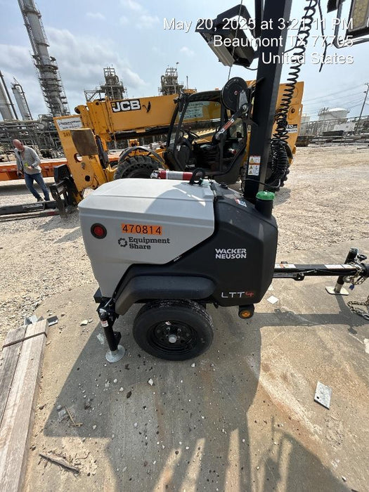 2024 Wacker Neuson LTT4 Diesel, Kohler KDW702, Deep Sea Controller, Auto Start, LED 320W, Bypass Outlet, T3