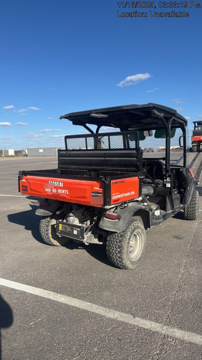 2022 Kubota RTV-X1140W-H Plastic Canopy, Windshield Acrylic Clear, LED Strobe Light, Wire Harness Kit, Back up Alarm