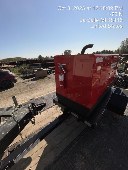 2023 Shindaiwa DGW400MDL Kubota D902 Engine, 23 HP, Dual Op Welder, Wire, Arc, Droop Stick, Tig, and CC Stick Functionality, Simulphase, 3 Phase and 1 Phase Gen Output, Single Axle NB Trlr, Slr Trckl Chrg 12V 12W, Fire Ext