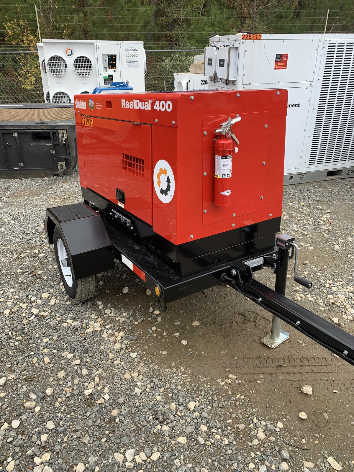 2022 Shindaiwa DGW400MDL Kubota D902 Engine, 23 HP, Dual Op Welder, Wire, Arc, Droop Stick, Tig, and CC Stick Functionality, Simulphase, 3 Phase and 1 Phase Gen Output, Single Axle NB Trlr, Slr Trckl Chrg 12V 12W, Fire Ext