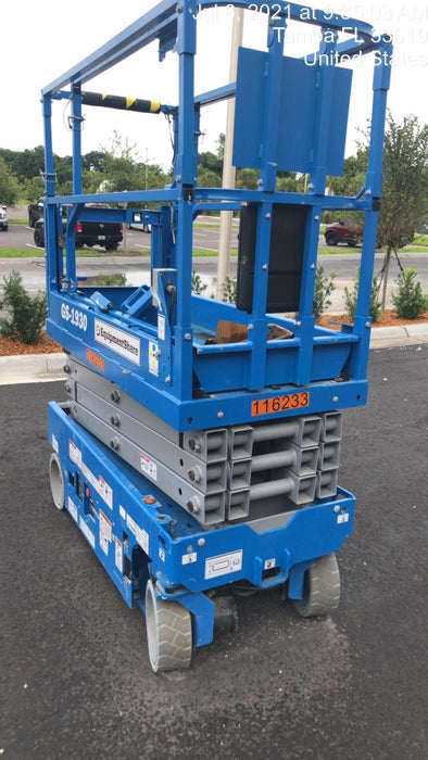 2020 Genie GS-1930 Solid Non Marking Tires, Beacon, Folding rails with half height swing gate