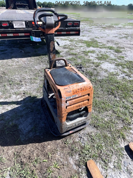 2023 Multiquip MV308GH Honda GX270, 18" Plate, Tachometer