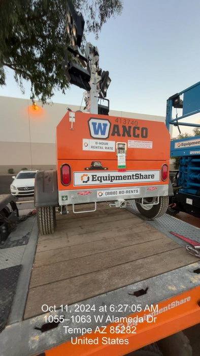 2024 Wanco WLTT-4MM4K Diesel, Deep Sea Controller, Shore Power Plug, Auto Start, (4) 350W LED Floodlights, 4kW Generator, 60 Gal Fuel Tank, 2" Ball, T3