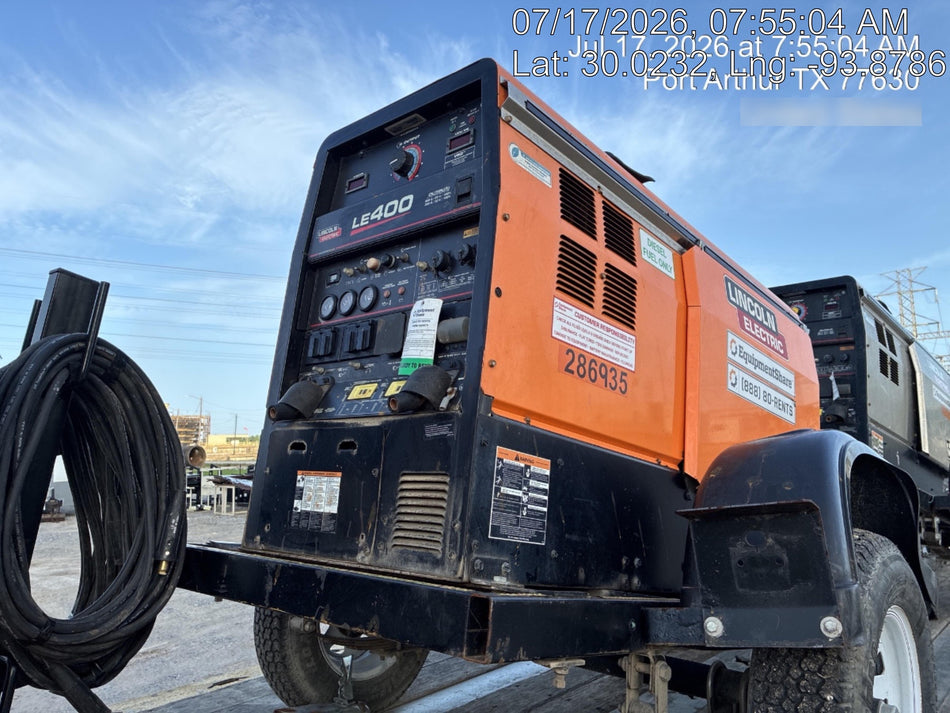 2022 Lincoln Electric LE400 Kubota V1505, Trlr, Cable Rack, Light Kit, ES Decals, T3