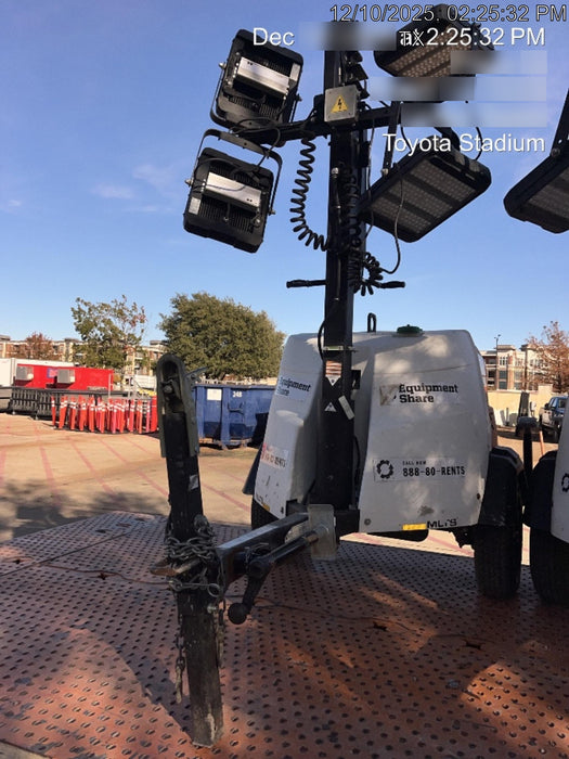 2023 Generac MLT2 Diesel, Flex Switch 120V Input, Powerzone Controller, (4) 320W LED Lights, 4kW Generator, 39.9 Gal Fuel Tank, 2" Ball, T3