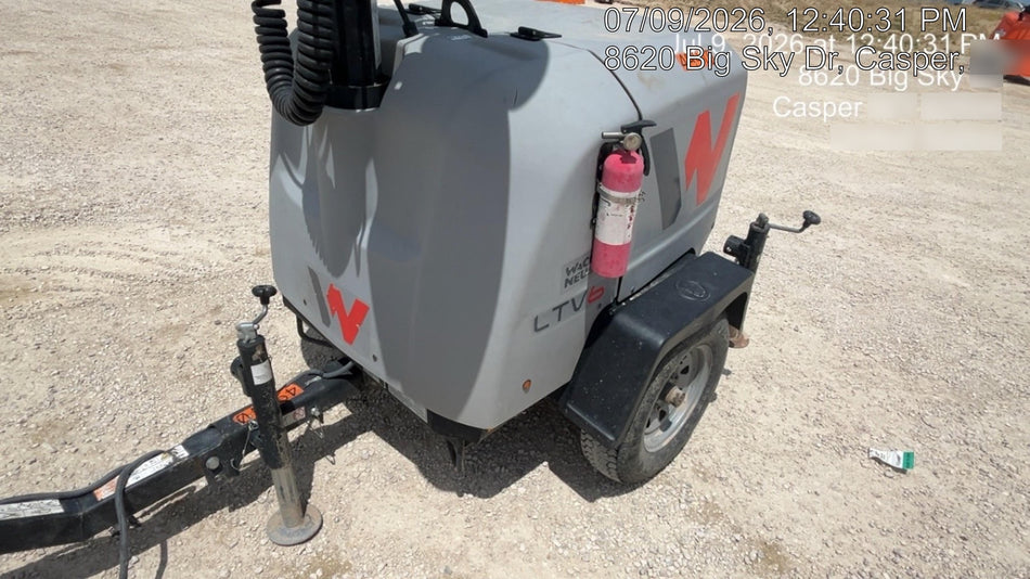 2019 Wacker Neuson LTV6L-MH Mobile Light Tower w/Fuel Level Sensor Installed