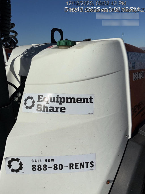 2023 Generac MLT2 Diesel, Flex Switch 120V Input, Powerzone Controller, (4) 320W LED Lights, 4kW Generator, 39.9 Gal Fuel Tank, 2" Ball, T3