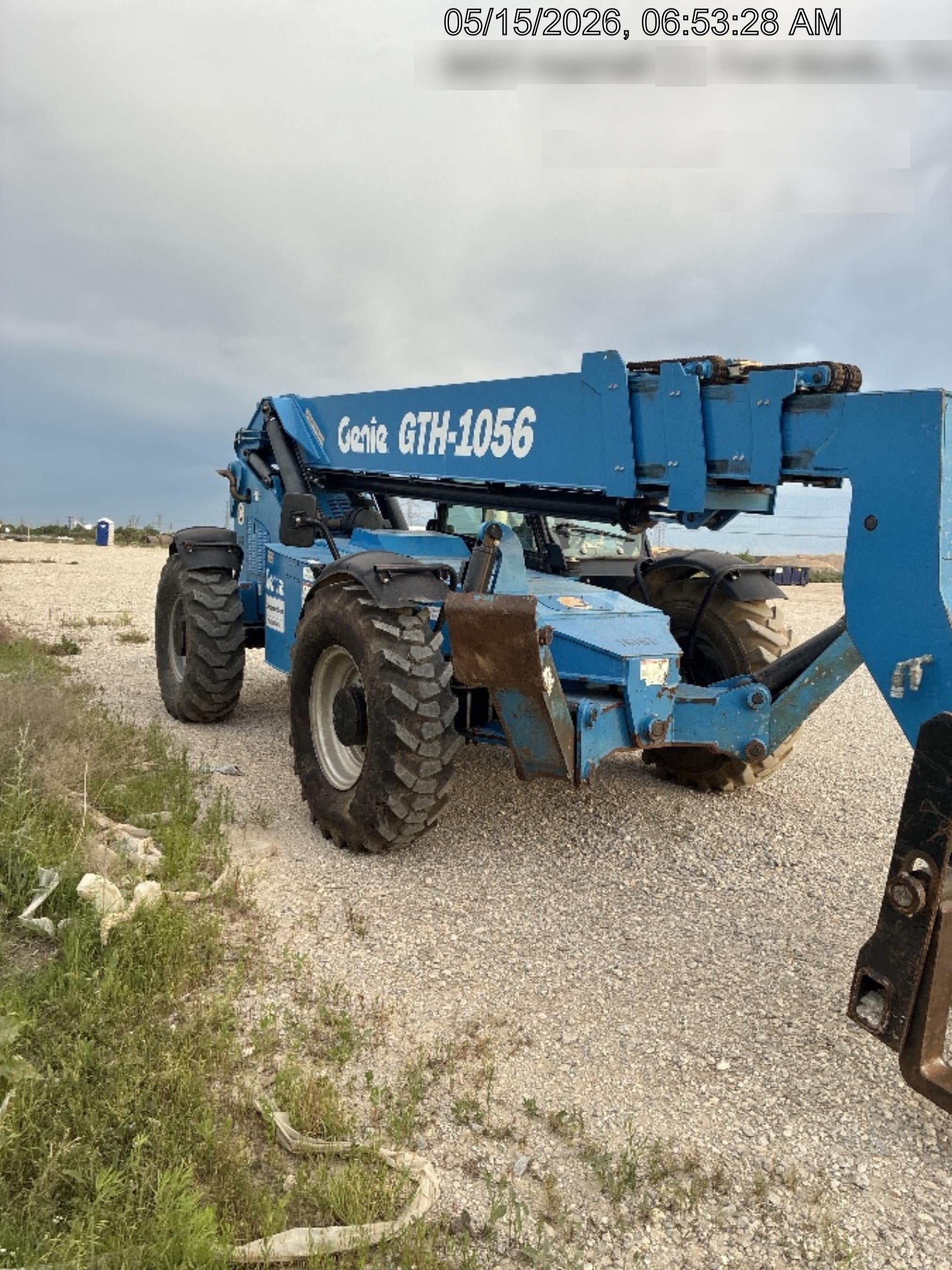 2018 Genie GTH-1056 Genie GTH-1056 w/CAB, Solid Tires, Work Lights, 60" carriage/forks, cab mesh, beacon