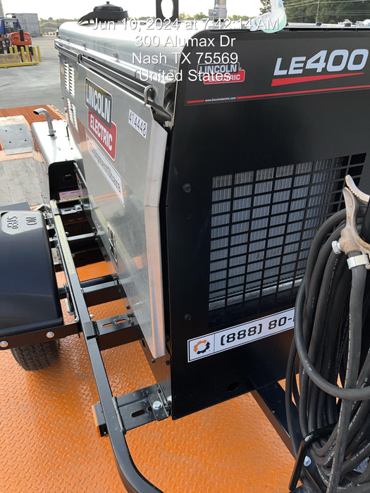 2024 Lincoln Electric LE400 Kubota V1505, Trlr, Cable Rack, Light Kit, ES Decals, T3